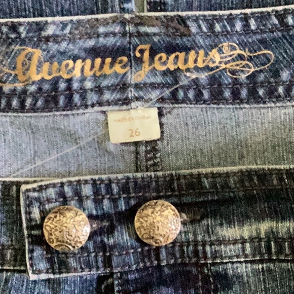 🦋NWOT Avenue Jeans So Fun Size 26 Awesome Denim Skirt Wardrobe Must Have 🦋 - Picture 9 of 11